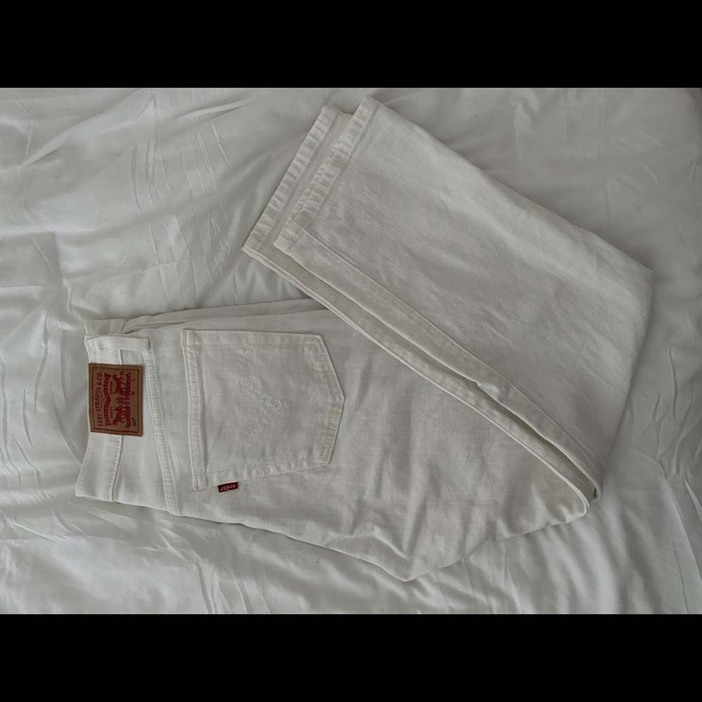 White Levi Jeans